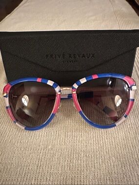Privé Revaux "The Monet" Polarized Cat-Eye Sunglasses.